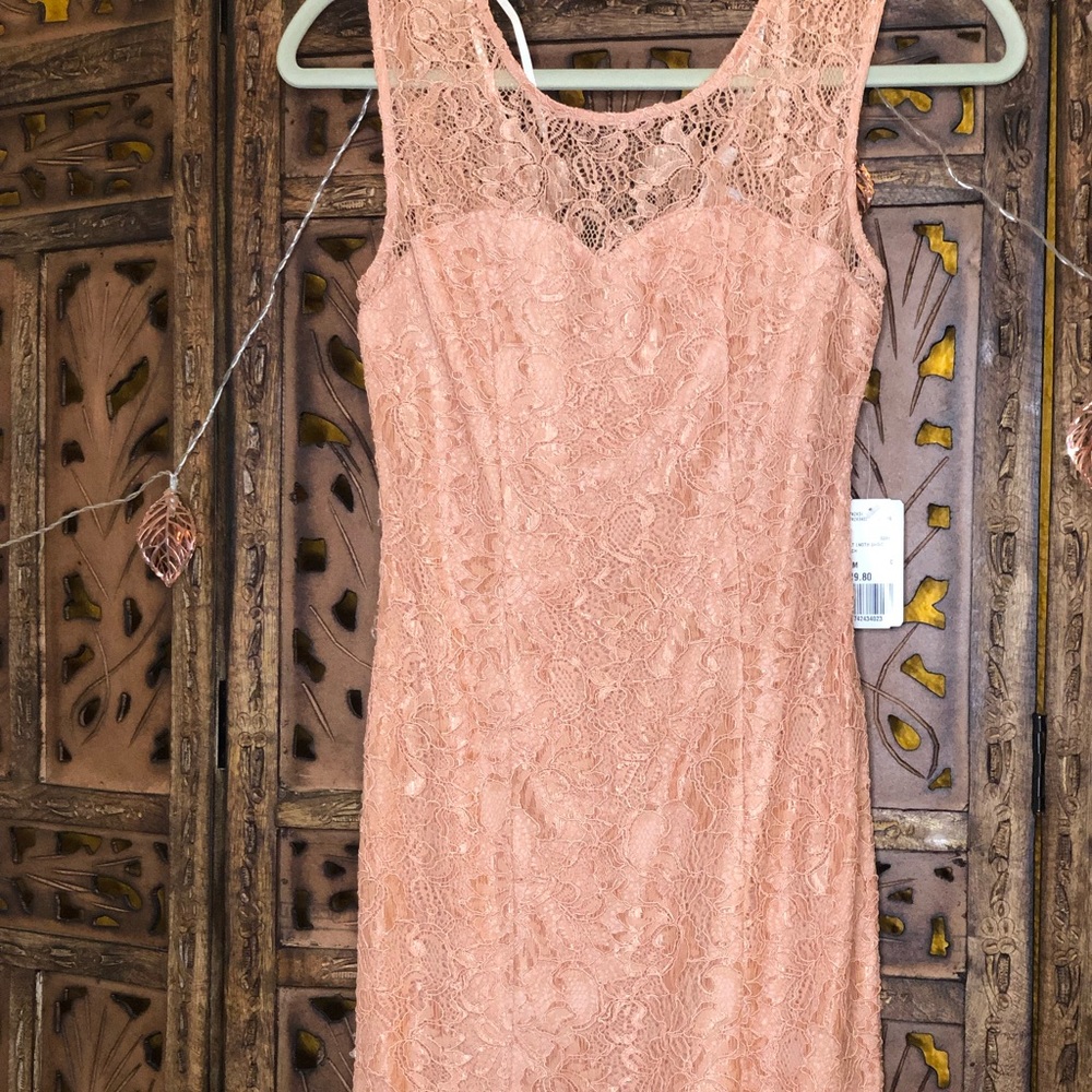 Forever 21 pink lace dress leaving closet to 2nd hand store